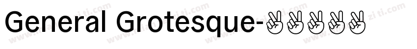 General Grotesque字体转换